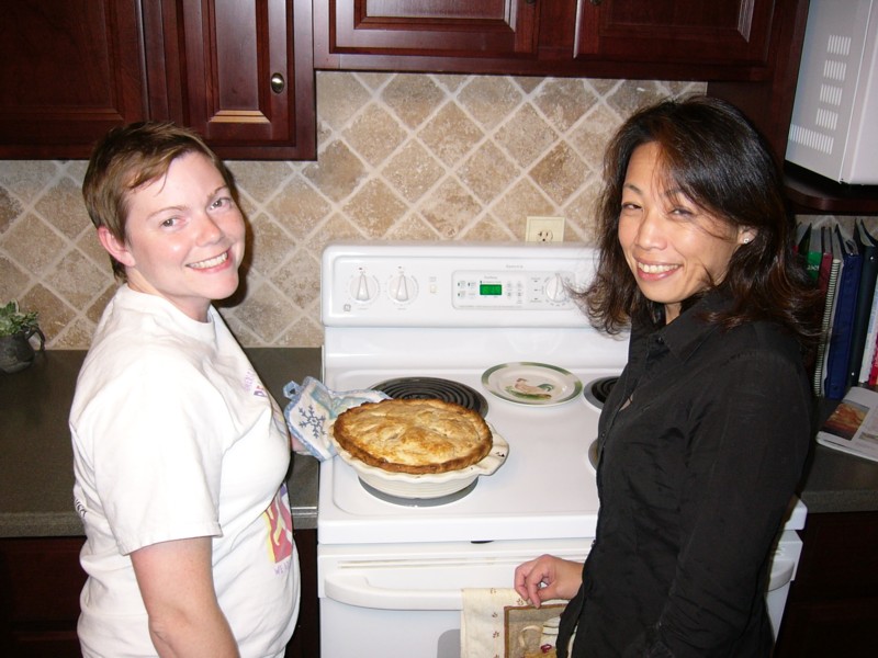 Annie and Sachie's apple pie.JPG